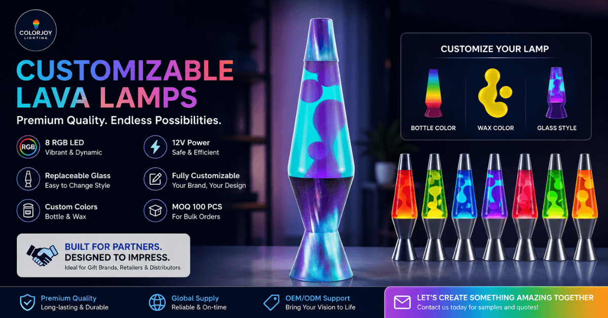 Custom Liquid Lava Lamp Collection for European Home Décor Chain